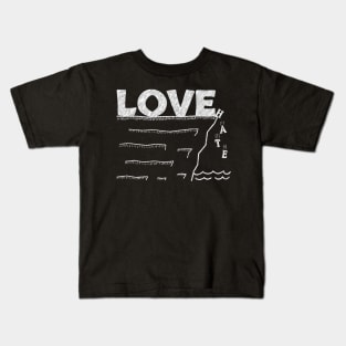 Love Defeats Hate Kids T-Shirt